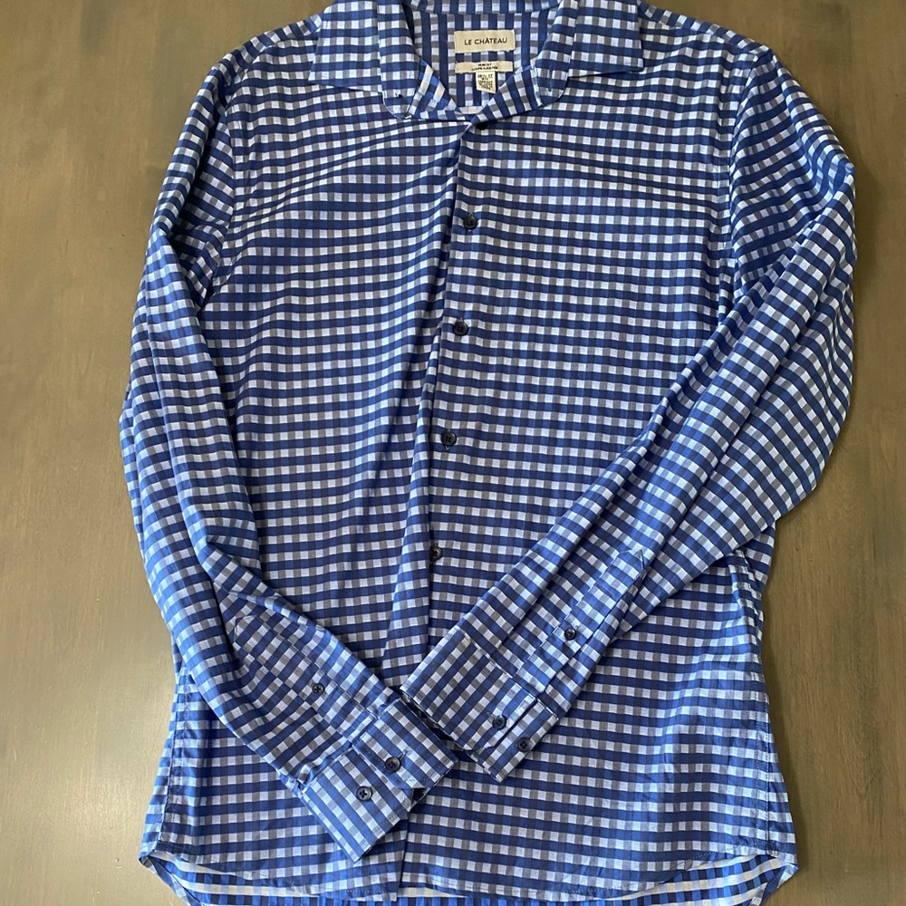 Slim Fit gingham dress shirt